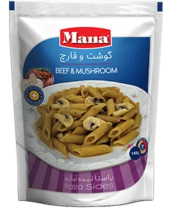 مانا پاستا نیمه آماده گوشت و قارچ 145 گرم