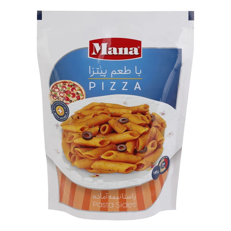 مانا پاستا نیمه آماده با طعم پیتزا 145 گرم