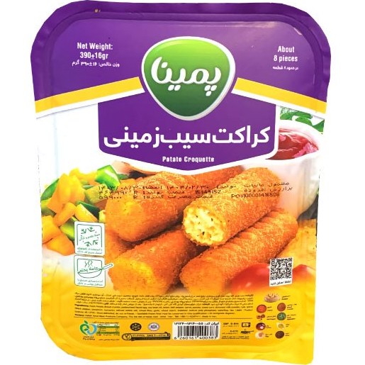 پمینا کراکت سیب زمینی 390 گرم