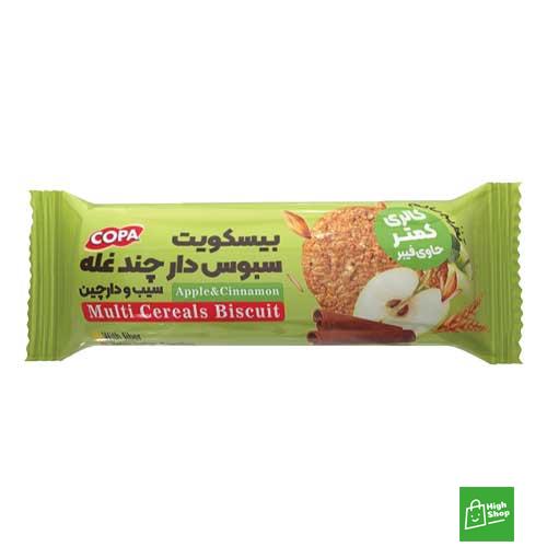 كوپا بيسكوييت چند غله رژيمي با تكه سيب و دارچين 150 گرم