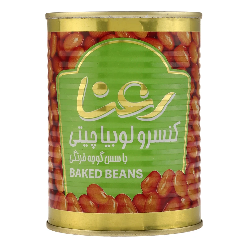 رعنا كنسرو لوبيا چيتي با سس گوجه فرنگي 380 گرم