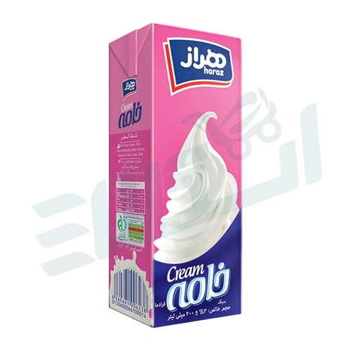 هراز خامه فرادما نیم چرب 200 گرم