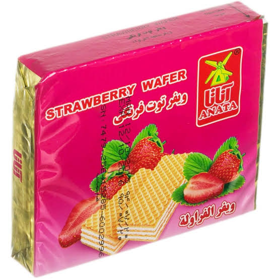 آناتا ویفر با طعم توت فرنگی سری آویتا 50 گرم
