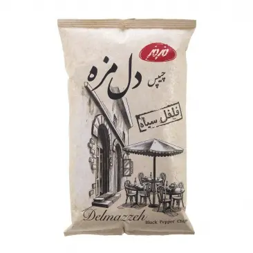 مزمز چيپس سنتي دل مزه فلفل سياه 90گرم
