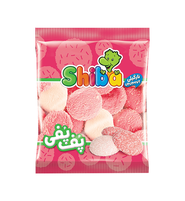 شیبا پف پفی نارگیلی   50 گرم