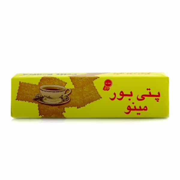 مینو بیسکویت پتی بور با طعم وانیل    100گرم